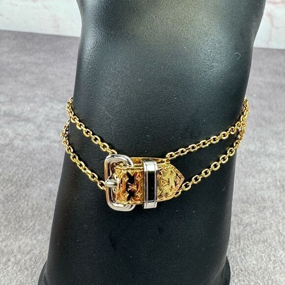 Louis Vuitton Nanogram Belt Double Strand Bracelet - Picture 1 of 16